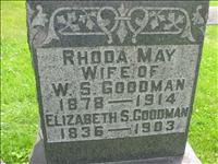 Goodman, Rhoda May, W. S. and Elizabeth S